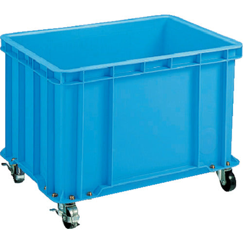 세키스이 S형 컨테이너 S-100 캐스터 부착(자재 4개내 2케스토퍼 부착) 블루 S-100C 1개