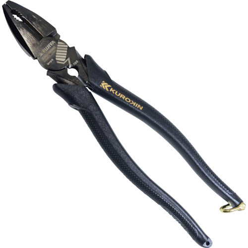Fujiya Eccentric Power Pliers (with burr removal function, black gold) 3020N-225BG 1 piece