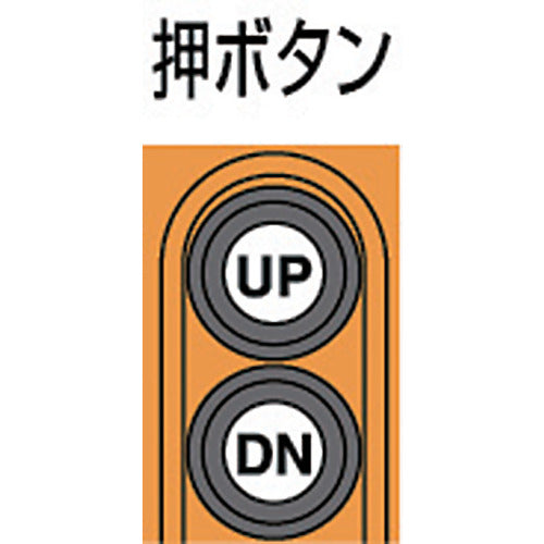 象印　単相１００Ｖ小型電気チェーンブロック（１速型）６０ｋｇ・３ｍ　（αＳ−００６　　３ｍ）　AS-K0630　1 台