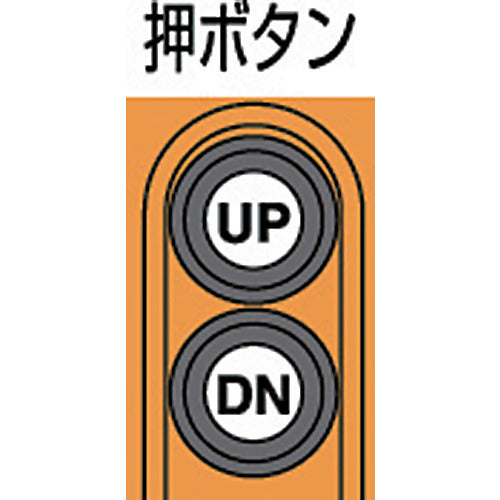 象印　単相２００Ｖ小型電気チェーンブロック（１速型）６０ＫＧ・３Ｍ　（αＨ−００６　　３ｍ）　AH-K0630　1 台