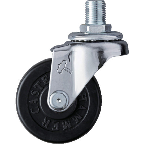 망치 나사 포함 선회식 고무 바퀴 50mm M12 420A-30R50 1개