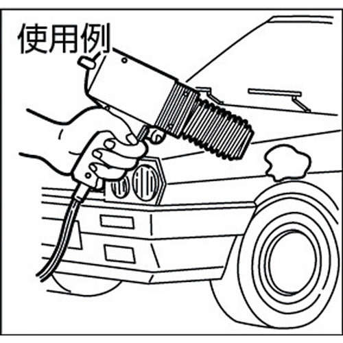 白光　ハッコーヒーティングガン　８８３Ｂ　１００Ｖ−１ＫＷ平型プラグ　883-13　1 台