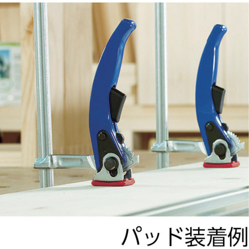 TRUSCO One-touch L-shaped clamp pad for frame dimensions 25.0mm/27.0mm 25LPPP 1 pc