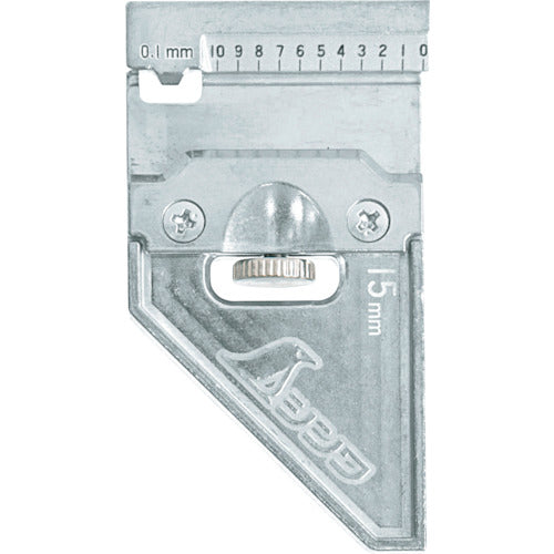 Shinwa Carpenter Ruler Stopper, Metal, for 15mm Width, 12481, 1 Piece