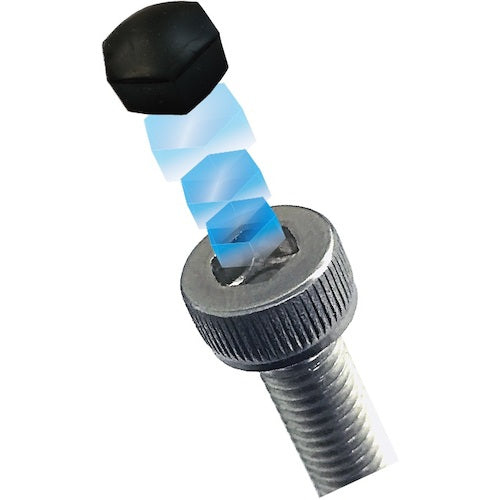 TRUSCO 육각 구멍 차단 부품 리세스 이너 대변 5 M6JISB1176 육각 구멍 부착 볼트용 옥외 대응 블랙 12개입 RES-P-H5-12-BK 1 PK