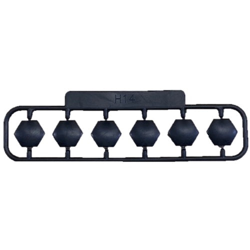 TRUSCO 육각 구멍 차단 부품 리세스 이너 대변 4 M5JISB1176 육각 구멍 부착 볼트용 옥외 대응 블랙 12개입 RES-P-H4-12-BK 1 PK