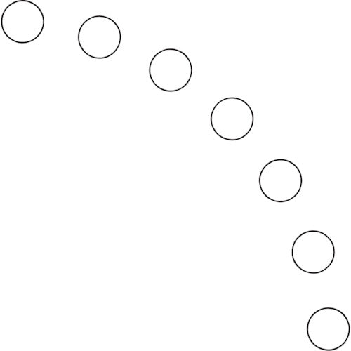 Unit Unipita Door Open/Close Indicator Sticker, Round, White, 819-74, 1 Set