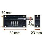 ブルク　ヴェヒター　ダイヤル式ラッチ　ＲＳ１１０ＣＳＢ　39400　1 個