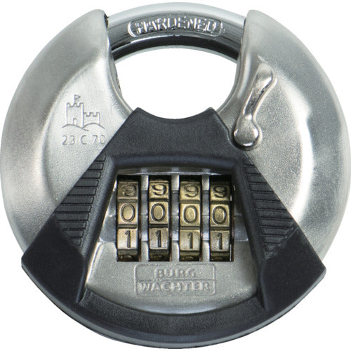 Burg Waechter Disc Combination Padlock Circle 23C70SB 39901 1 pc