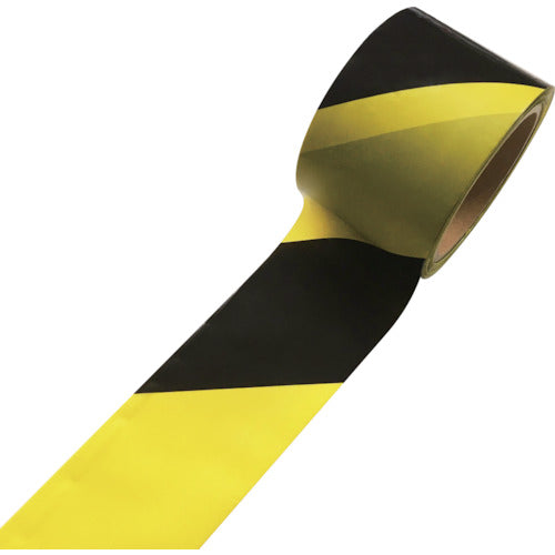 SAFERUN Barricade Tape Yellow/Black Width 70mm x 130m Non-adhesive 11642 1 roll