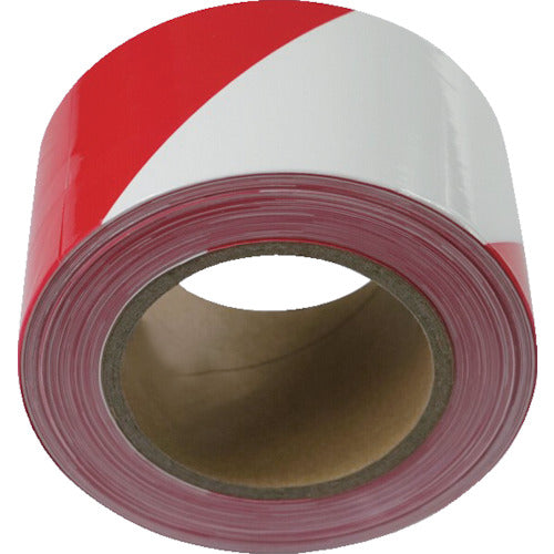 SAFERUN Barricade Tape Red/White Width 70mm x 130m Non-adhesive 11641 1 roll