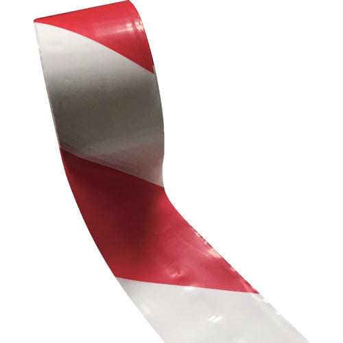 SAFERUN Barricade Tape Red/White Width 70mm x 130m Non-adhesive 11641 1 roll