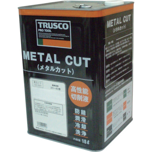 TRUSCO Metal Cut Emulsion High Pressure Oil Sulfur Type 18L MC-36E 1 Can