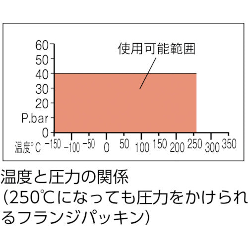 クリンガー　ノンアスベストジョイントシート　フランジ内パッキン５Ｋ　Ａ２５　HNJ-25A-5K-U　1 枚