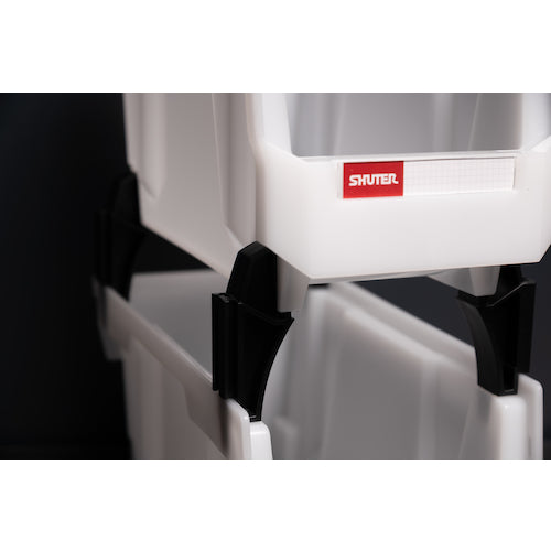 SHUTER Stacking Container 9.6L White Semi-Transparent HB-240WT 1 pc