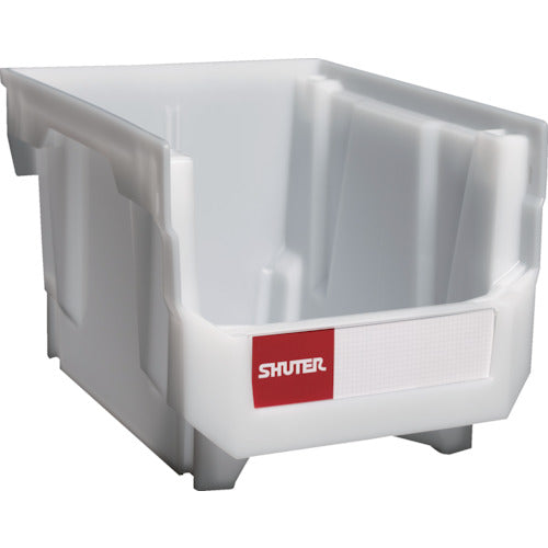 SHUTER Stacking Container 6.6L White Semi-Transparent HB-239WT 1 pc