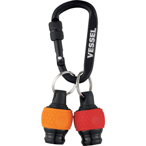 VESSEL Ball Quick Catcher 2-Piece Set (Red/Yellow) with Carabiner QB-22K2RY QB-22K2RY 1 Piece