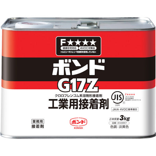 コニシ　速乾ボンドＧ１７Ｚ　３ｋｇ（缶）　＃４３８５７　G17Z-3　1 個