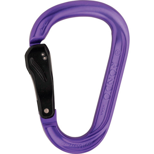 ALPIN 카라비너 ​​HMS ROUND 슬라이드 자동 잠금 카라비너 ​​퍼플 KR43B-P 1 개