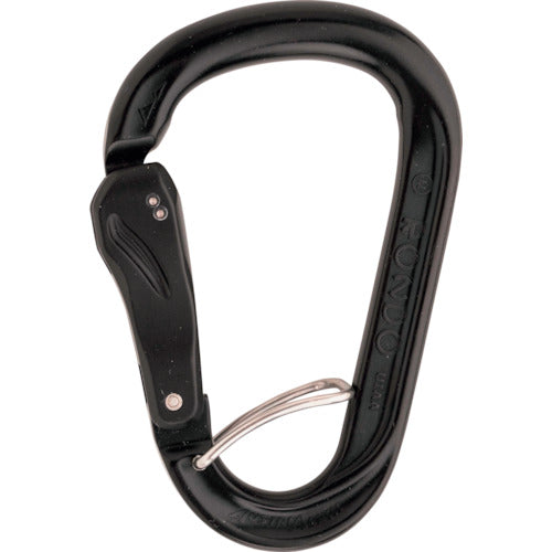 ＡＬＰＩＮ　カラビナ　ＨＭＳ　ＲＯＵＮＤ　スライドオートロックカラビナ（フック付き）ブラック　KR43H-XS　1 個
