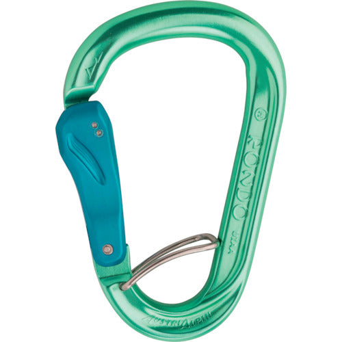 ＡＬＰＩＮ　カラビナ　ＨＭＳ　ＲＯＵＮＤ　スライドオートロックカラビナ（フック付き）グレーン　KR43B-NS　1 個