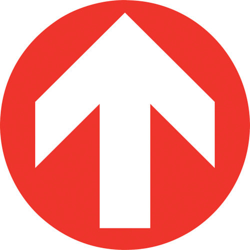 Green Cross Stair Riser Sign Stickers Arrow STPS-9 Red 100mmΦ Set of 4 PVC 404109 1 Set