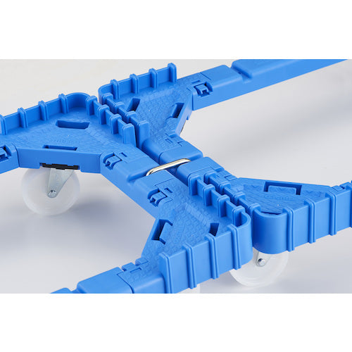 TRUSCO OC Dolly for 50L containers, nylon wheels, 4 free-moving wheels, blue, OCD-50AN-B, 1 unit