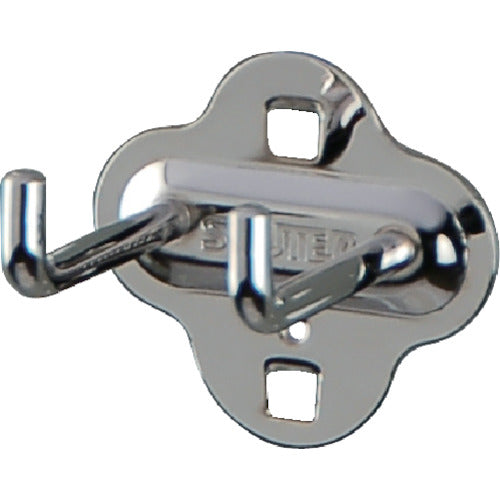 SHUTER punching panel L-shaped hook double 50mm (10 pieces) HK-2105 1 bag