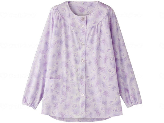 Care Fashion Gentle Pajama Top (Large Buttons) Purple L