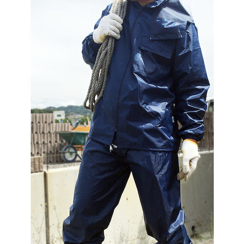 トオケミ　上下組レインスーツ　Ｎｅｏレインワールド　ネイビー　4105 NAVY M　1 着