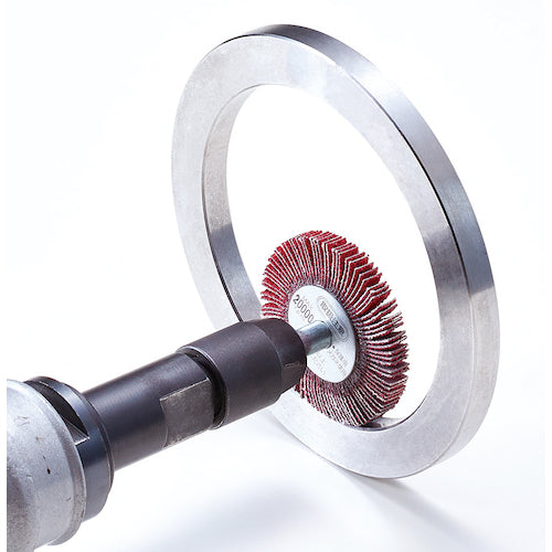 AC Ceramic Flap Wheel Shaft Diameter 6mm #180 Outer Diameter 50 x Width 25 x Shaft Length 40 F5025-CE-180 5 pieces