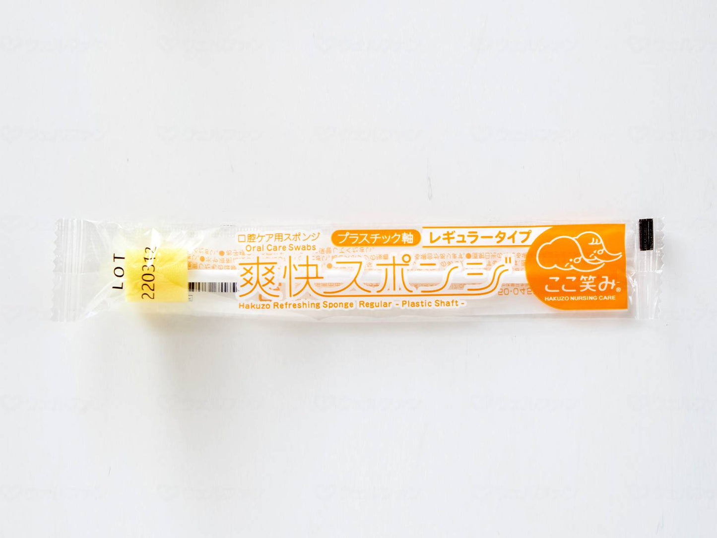 ハクゾウメディカル爽快ｽﾎﾟﾝｼﾞ　ﾌﾟﾗ軸 ｹｰｽ 50本入