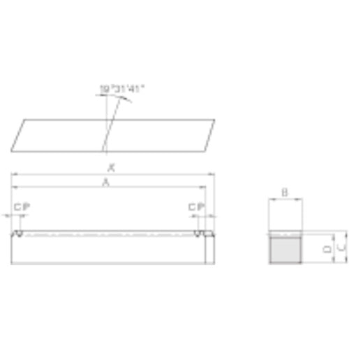 ＫＨＫ　ヘリカルラックＳＲＨＥＦ４−１０００Ｒ　SRHEF4-1000R　1 個