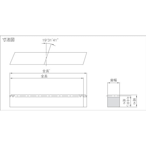 ＫＨＫ　ヘリカルラックＳＲＨＥＦ４−１０００Ｒ　SRHEF4-1000R　1 個