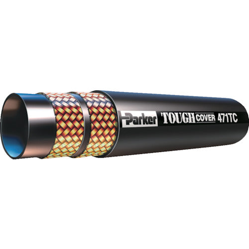 Parker Industrial Hose Global Core Hose Parallel Thread Union for Pipes on Both Ends (with Male Sheet) Operating Pressure 35.0 MPa Allowable Bending Radius 50 mm or More F431GUGU040404-100CM 1 Piece