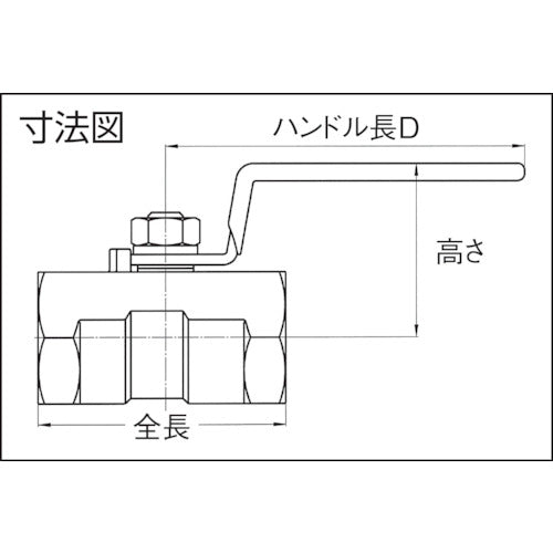 ＨＡＭＡＩ　ステンレス製ねじ込みボールバルブ（レバー）　BST-01-15RC　1 個