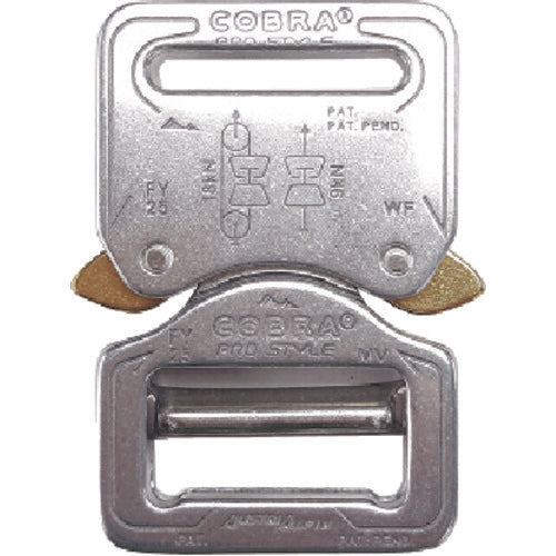 ＡＬＰＩＮ　ＣＯＢＲＡプロスタイル　バックル　２５ＭＭ　シルバー　ＶＦ　FY25AVF　1 個