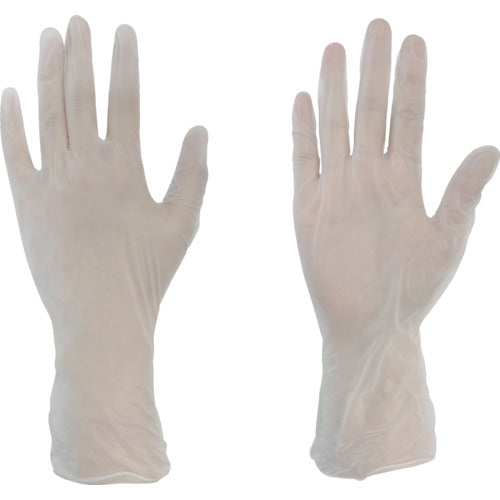 TRUSCO disposable vinyl gloves (plastic gloves) powder-free S clear (100 pieces) PVC-1008S 1 box