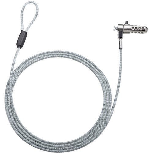 SANWA nano 슬롯 대응 보안 와이어 다이얼 자물쇠 SLE-40S 1개