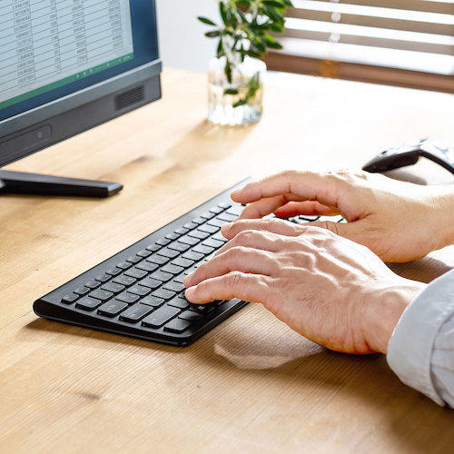 SANWA Wireless Slim Keyboard SKB-WL31BK 1 unit