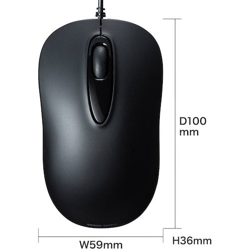 SANWA Wired Laser Mouse MA-LS176BK 1 piece