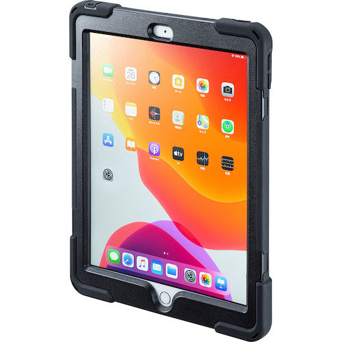 ＳＡＮＷＡ　ｉＰａｄ　１０．２インチ　耐衝撃ケース（ハンドル、スタンド、ショルダーベルト付き）　PDA-IPAD1617BK　1 個