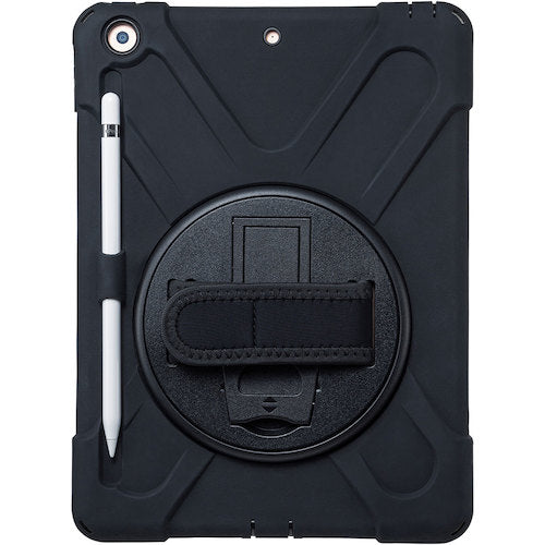 ＳＡＮＷＡ　ｉＰａｄ　１０．２インチ　耐衝撃ケース（ハンドル、スタンド、ショルダーベルト付き）　PDA-IPAD1617BK　1 個