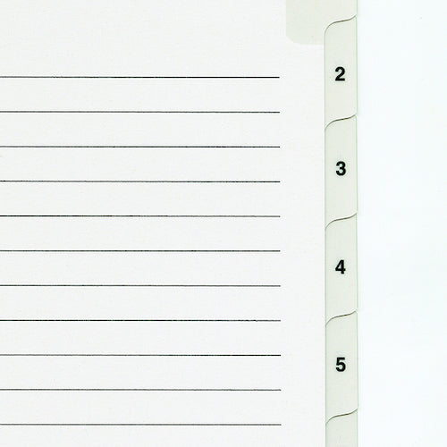 Maruman A4 Laminated Tab Header 2 Holes 1-12 LT4212S 1 Book