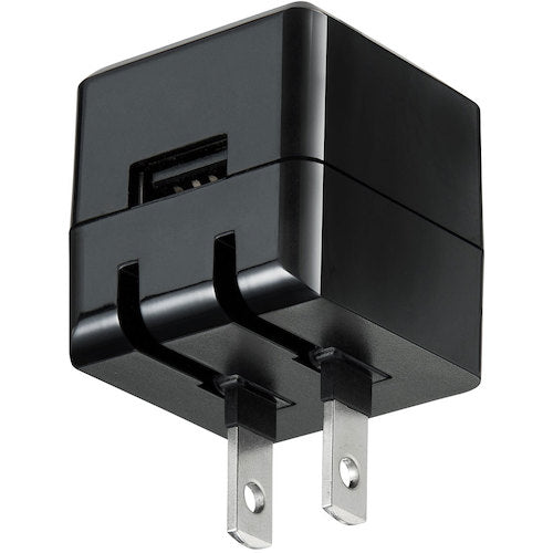 ＳＡＮＷＡ　キューブ型ＵＳＢ充電器（１Ａ・高耐久タイプ・ブラック）　ACA-IP70BK　1 台