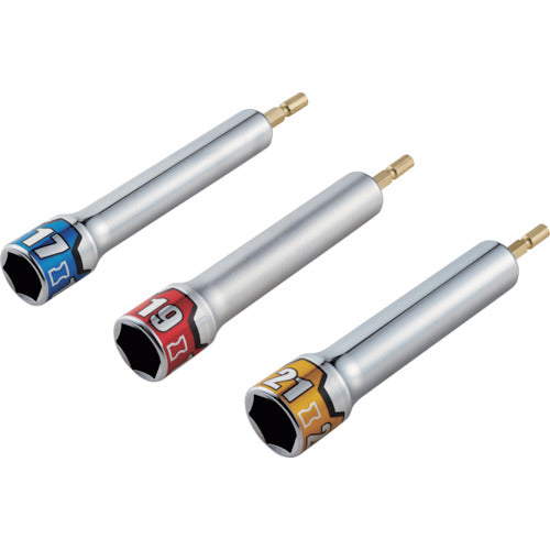 KTC 임팩트 드라이버용 롱 소켓 비트 17mm BZP63L-17 1개