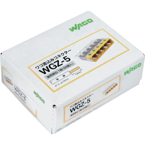 WAGO WGZ-5 Plug-in Connector 5-hole 60 pieces WGZ-5 1 box