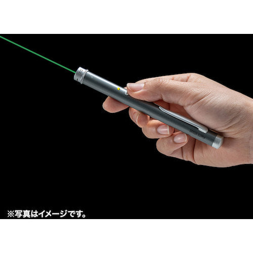 ＳＡＮＷＡ　照射形状可変グリーンレーザーポインター　LP-GL1018GY　1 台