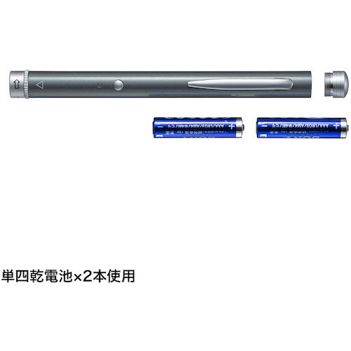 ＳＡＮＷＡ　照射形状可変グリーンレーザーポインター　LP-GL1018GY　1 台