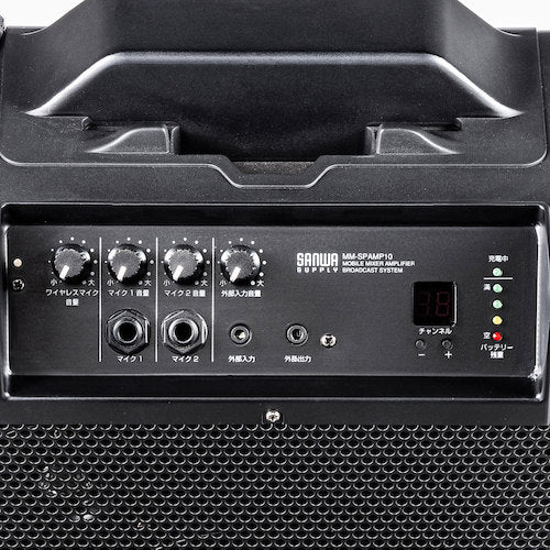 ＳＡＮＷＡ　ワイヤレスマイク付き拡声器スピーカー　MM-SPAMP10　1 Ｓ